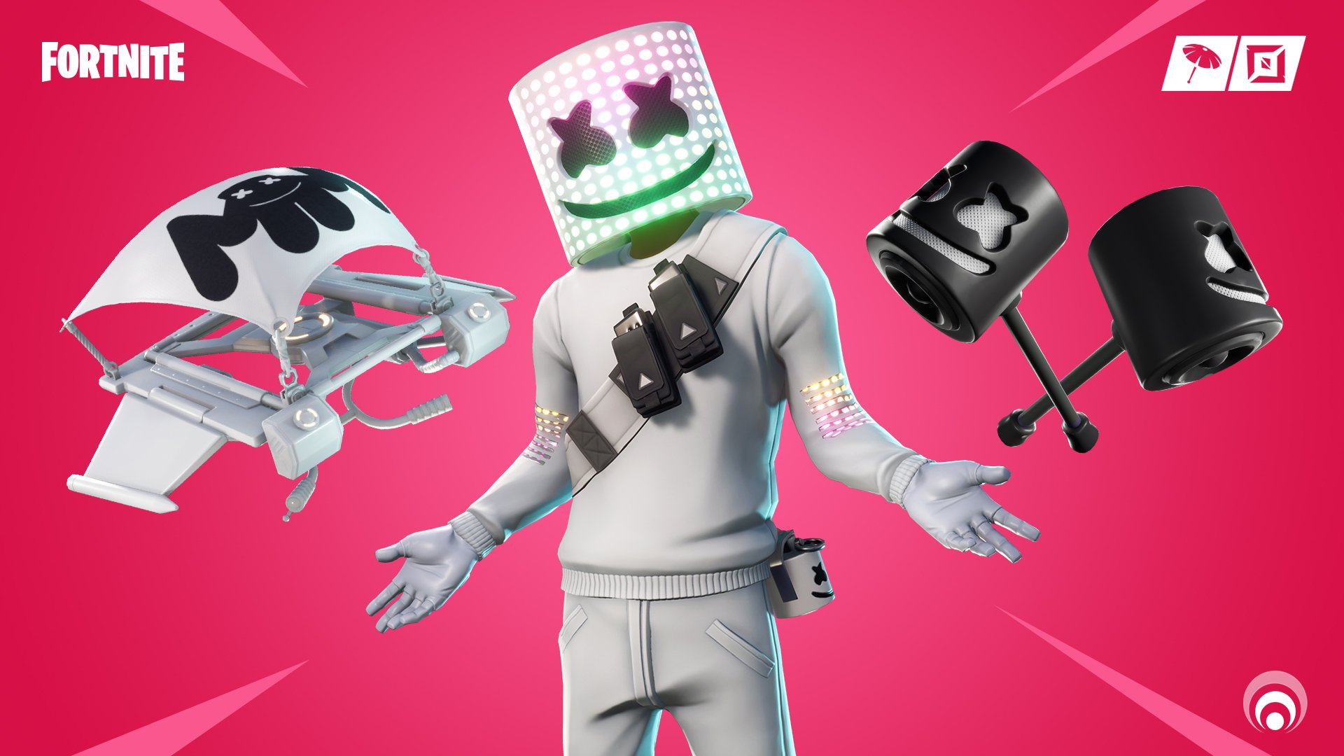 Fortnite Marshmello Skin with new Mello Mallets pickaxe