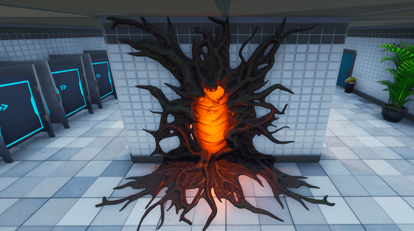 Fortnite Stranger Things Portal in Mega Mall