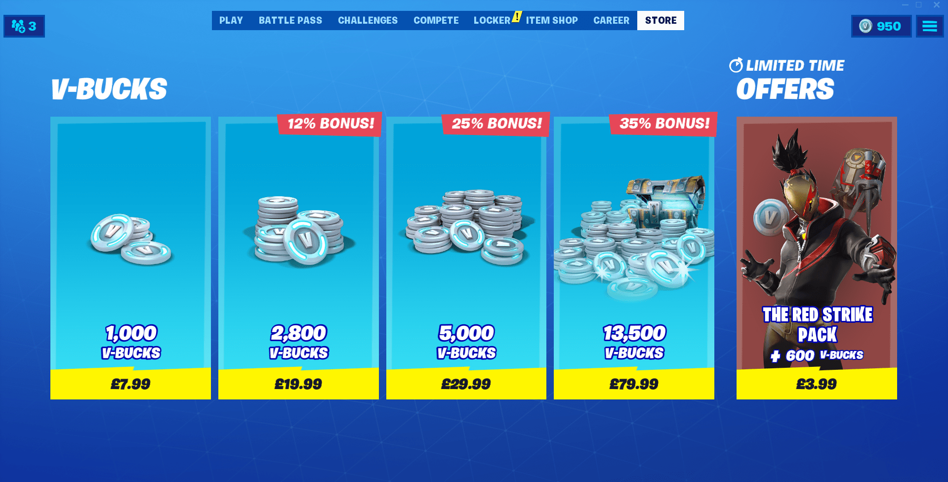Fortnite Red Strike Pack is Now Available