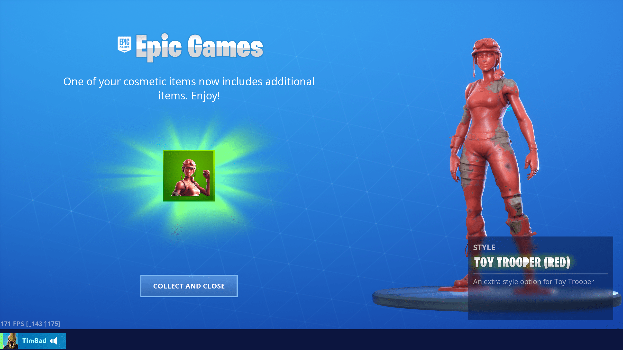 Fortnite Red Toy Trooper Skin Style