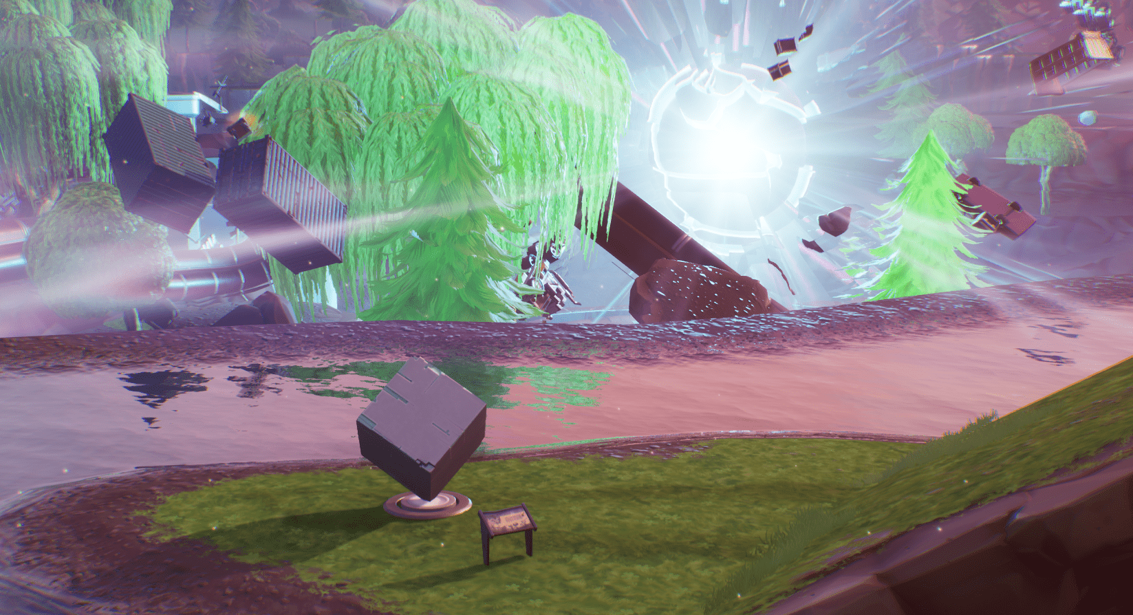 Fortnite v10.10 Map Changes - Kevin's Memorial at Loot Lake
