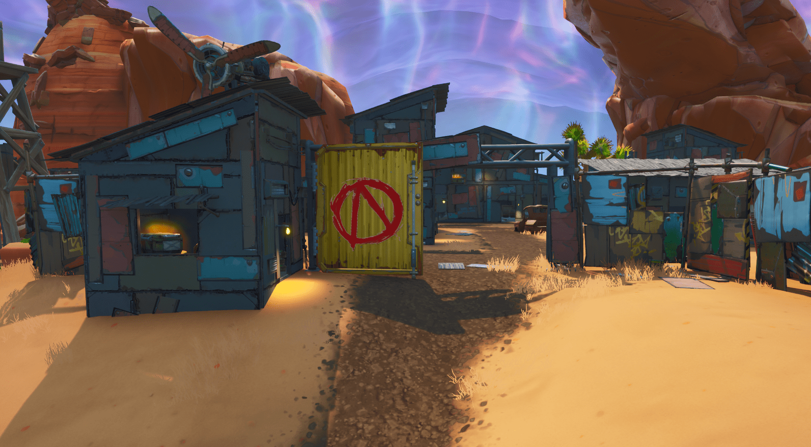 Fortnite x Mayhem Welcome to Pandora Challenge Vault Symbol Location - Edge of Other POI