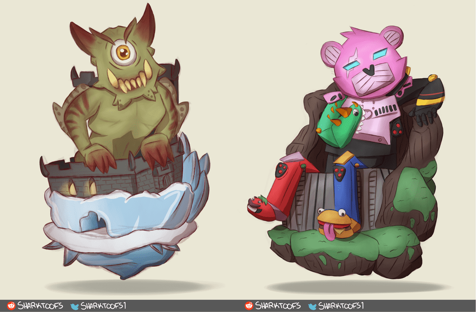 Fortnite Cattus and Doggus Pet Concept