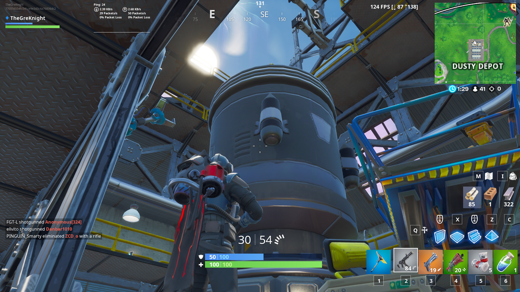 Fortnite Dusty Depot Rocket Stage 3