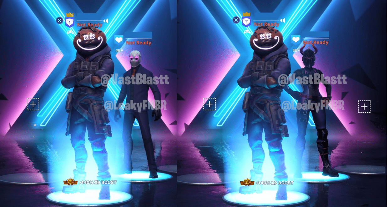 Fortnite Leaked Dark Legends Bundle Skin Set In-Game