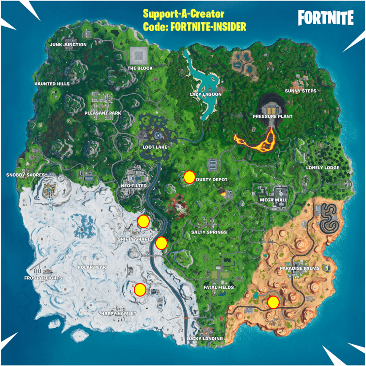 Fortnite Storm Racer Challenge - Telescope map locations