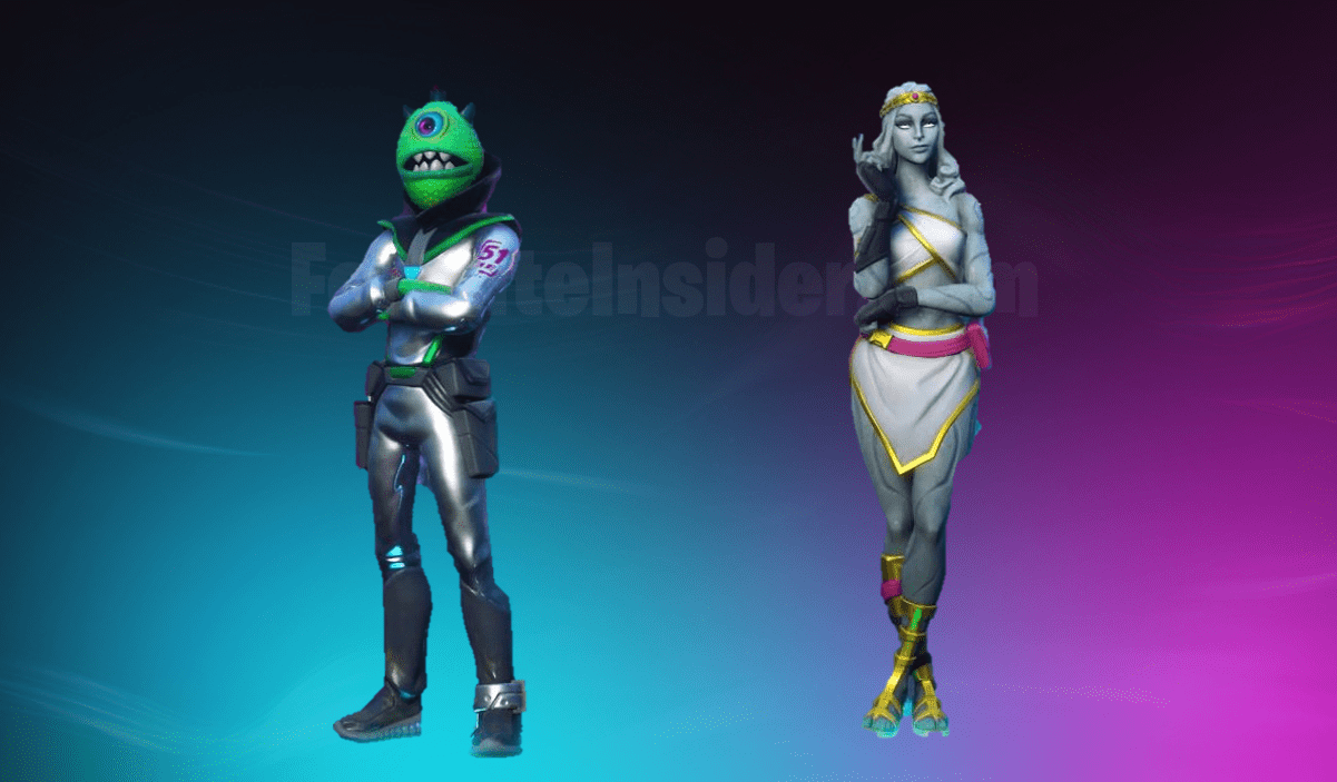 Two New Fortnite Skins Leaked - Area 51 Alien Traveler and Female Love Ranger Cupid Skins