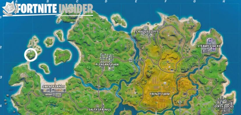 Coral Cove Fortnite Map Location