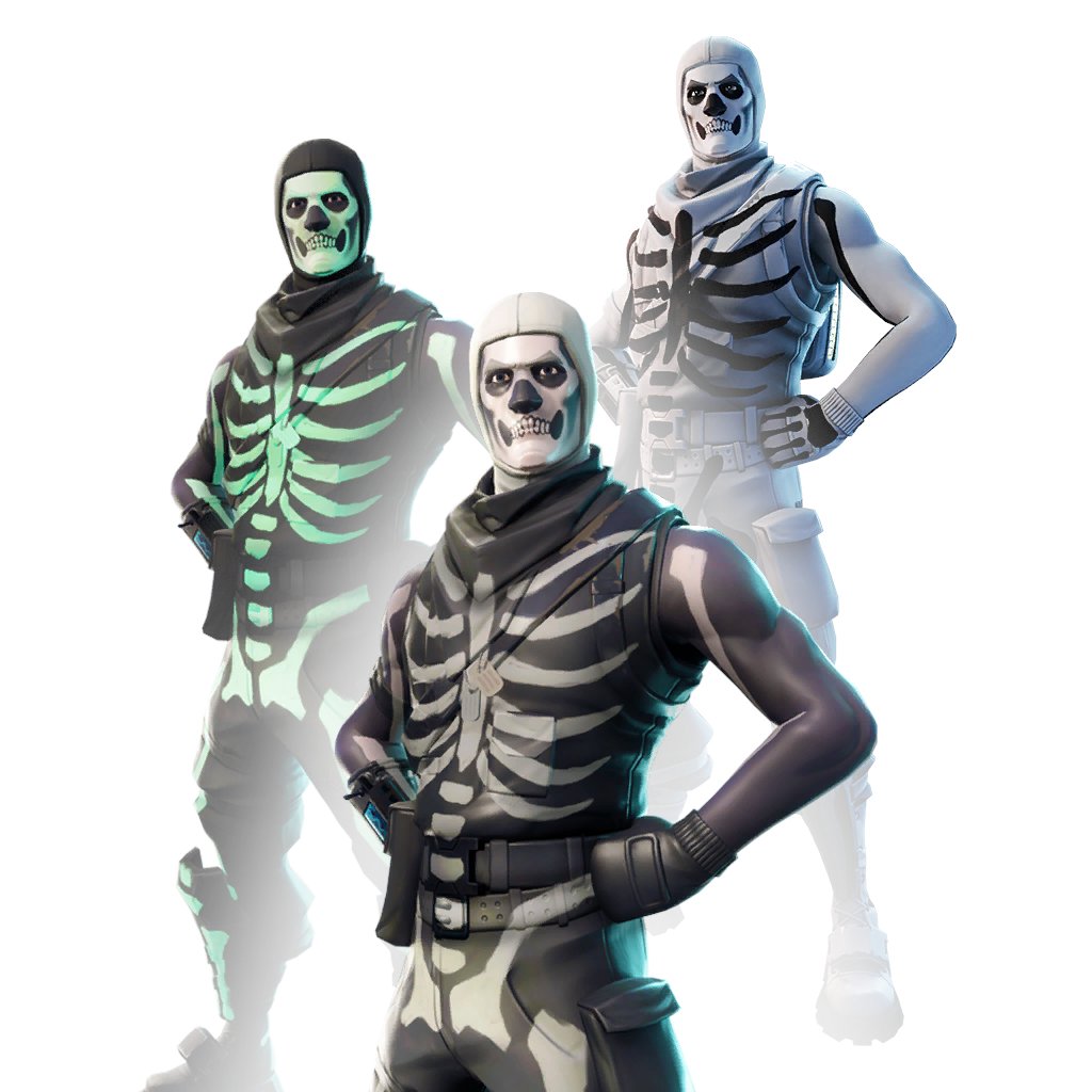 Fortnite Skull Trooper White Style Skin
