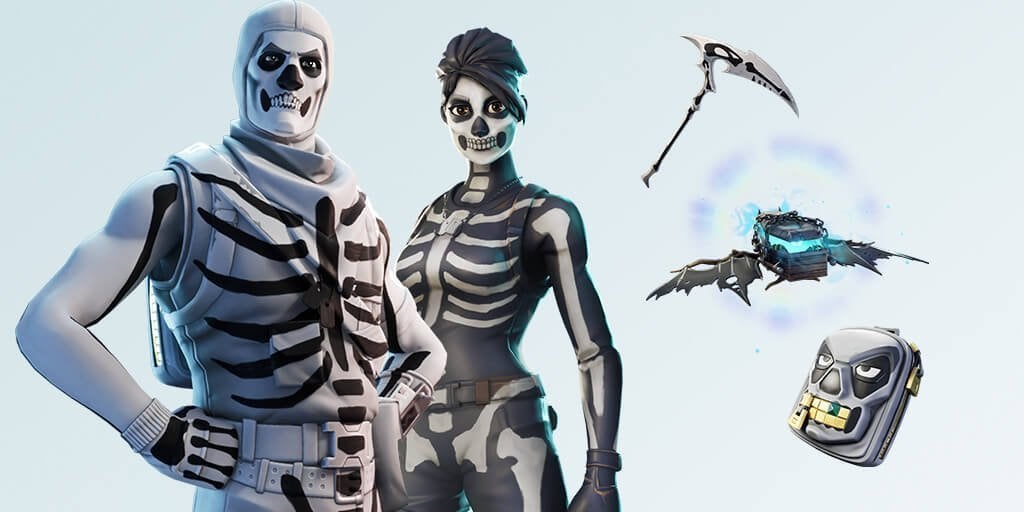 Skull Trooper and Skull Ranger new Fortnite skin styles