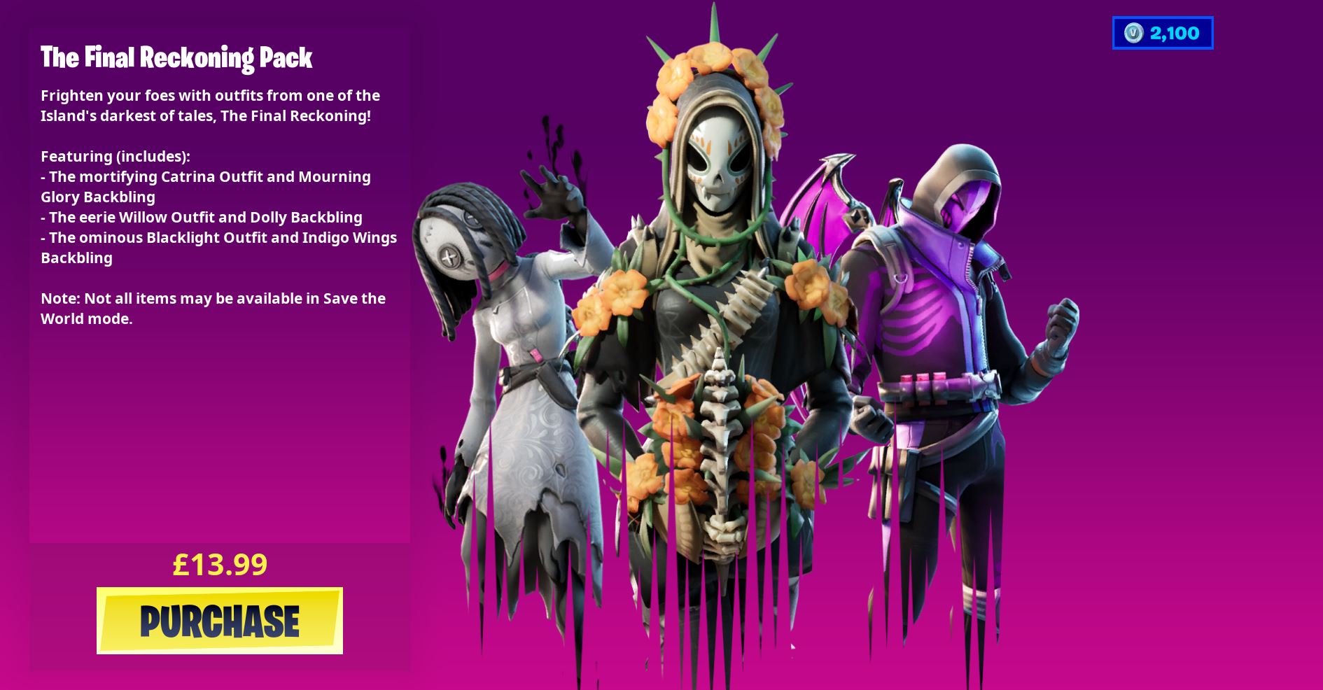 The Final Reckoning Fortnite Skin Pack Worldwide