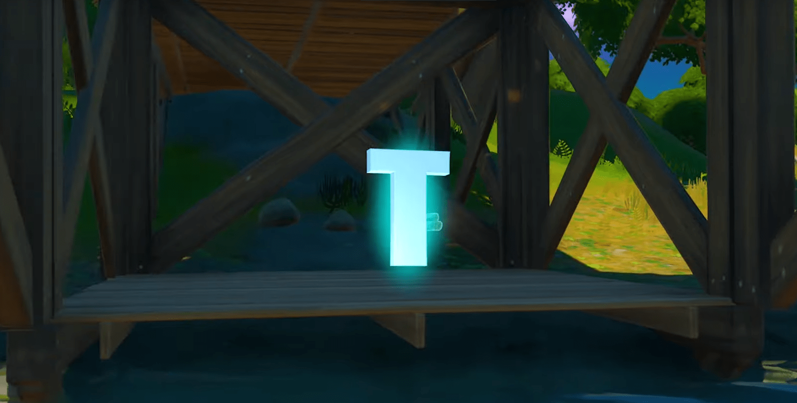 Fortnite Trick Shot Hidden Letter T Location In-Game