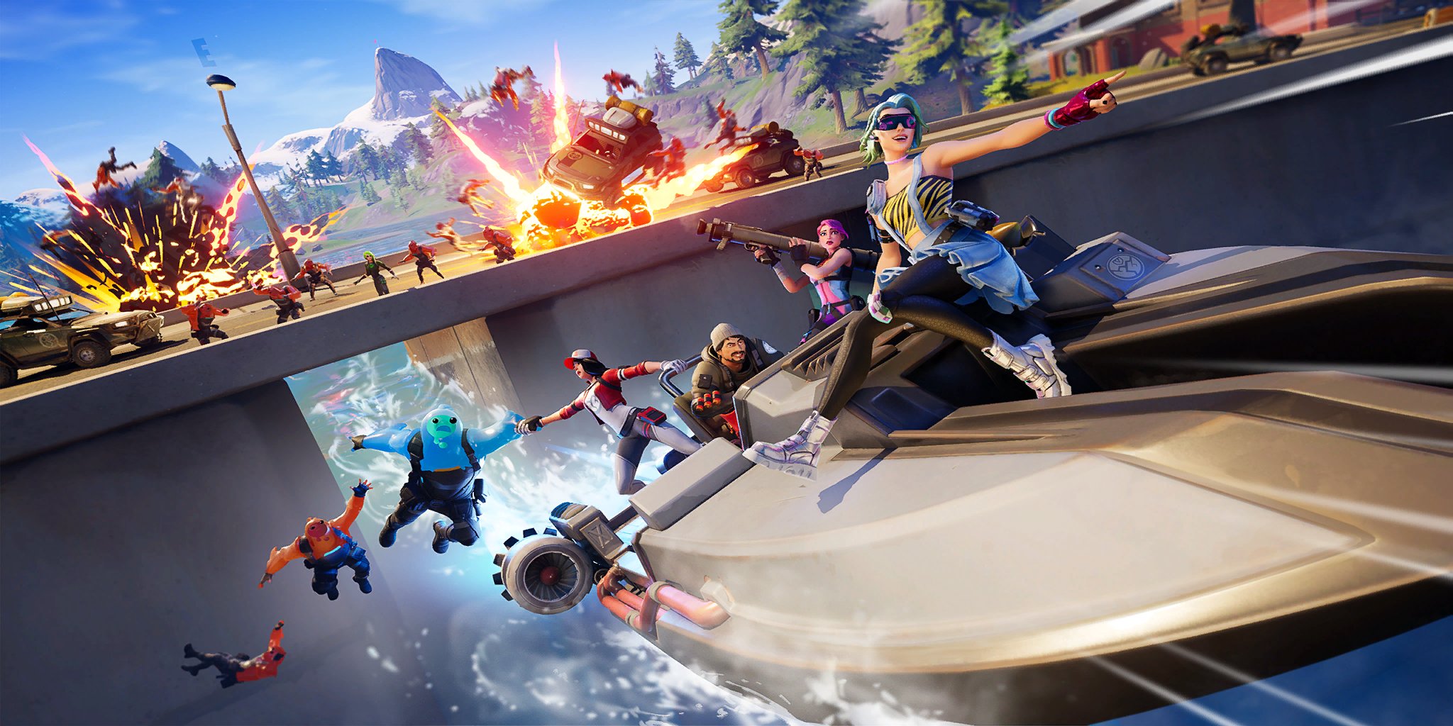 Fortnite Chapter 2: Season 1 Week 8 Dive! Mission Loading Screen