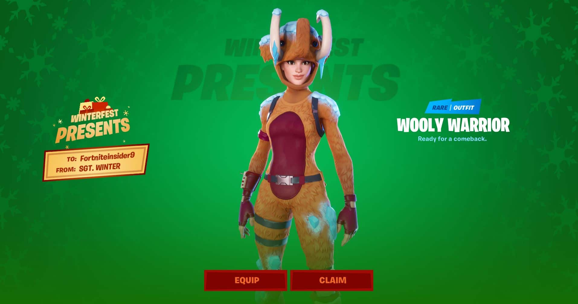 Fortnite Wooly Warrior Skin