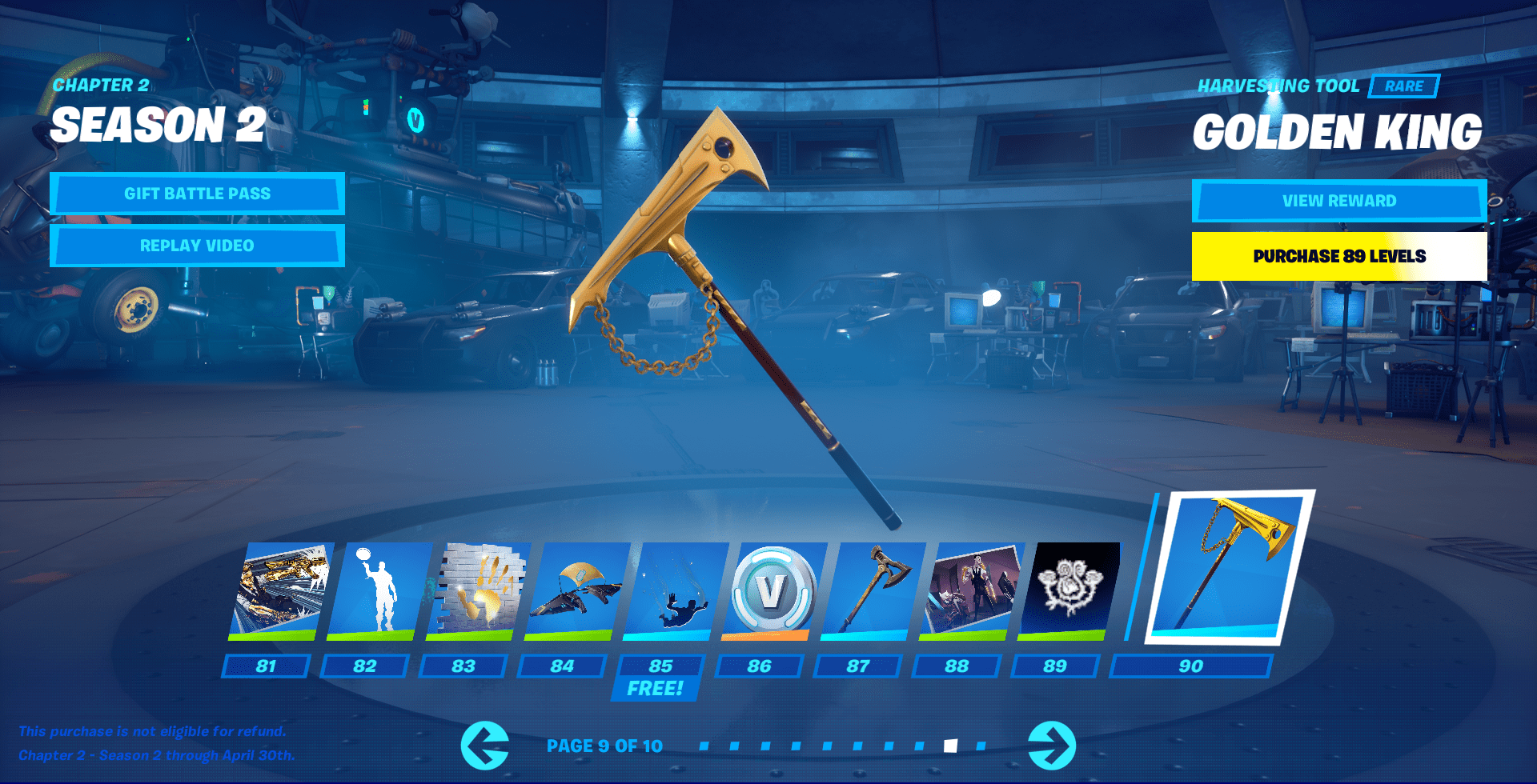 Fortnite Chapter 2 Season 2 Battle Pass - Lvl 81-90