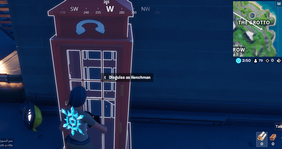 Fortnite Disguise yourself as a Henchman