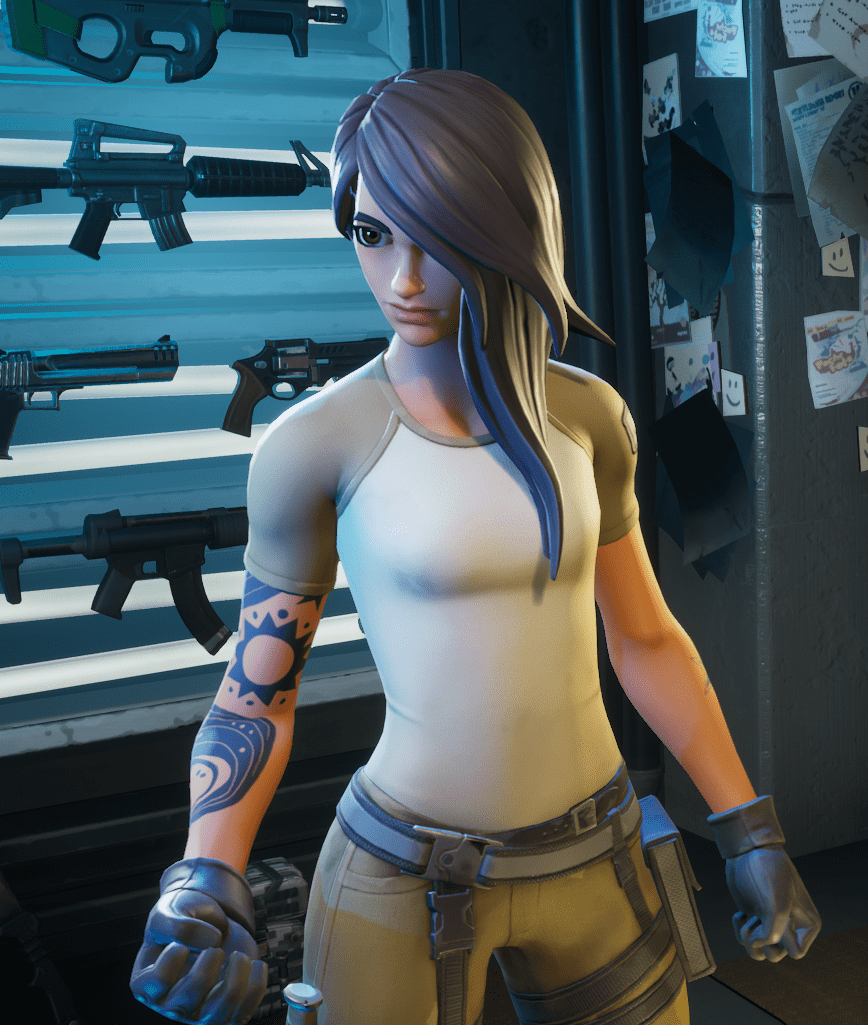 Fortnite Maya Hairstyle Option 1 - Default