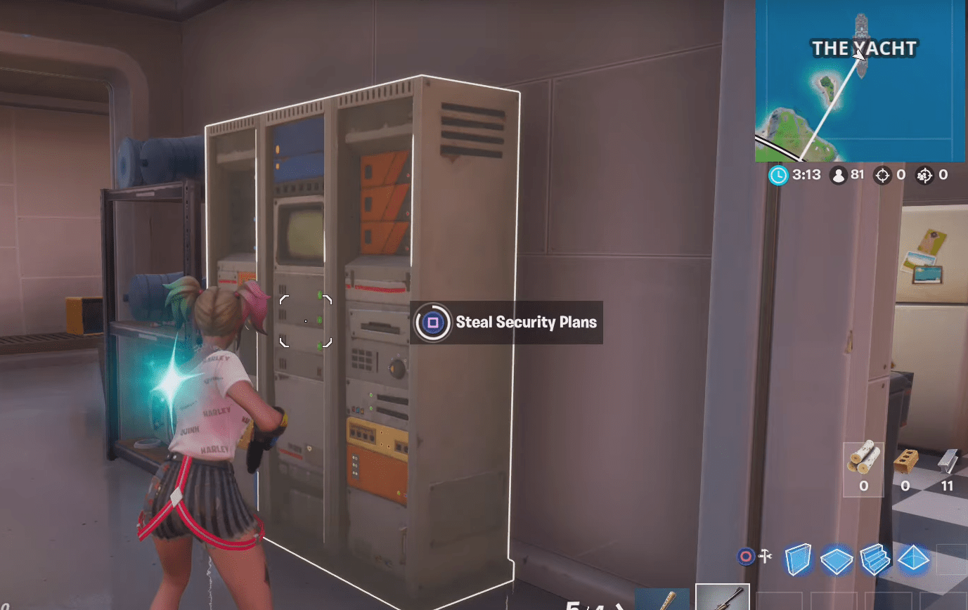 Fortnite The Yacht Security Plans Location