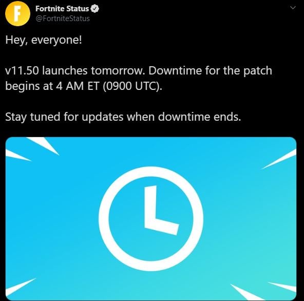 Fortnite Update v11.50