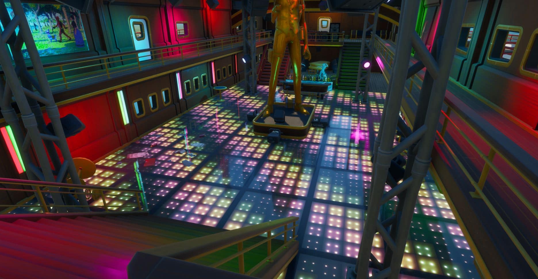 Fortnite Dance Floor Location - The Yacht Dance Floor