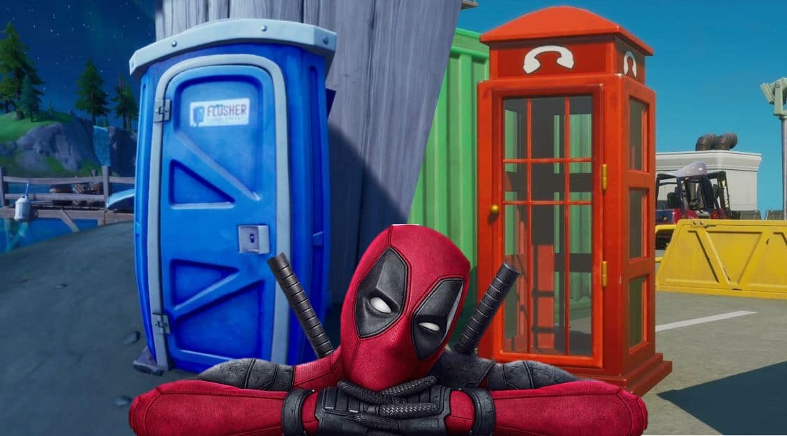 Fortnite Phone Booth and Portapotty Locations Deadpool Challenge