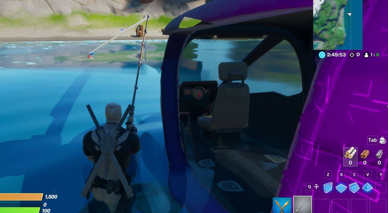 How to catch fish in a choppa in Fortnite