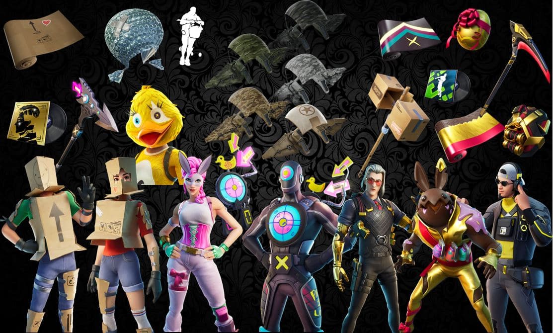 Names and Rarities of All Leaked Fortnite Cosmetics Found in v12.30 Files – Skins, Back Blings, Gliders, Pickaxes, Emotes & Wraps