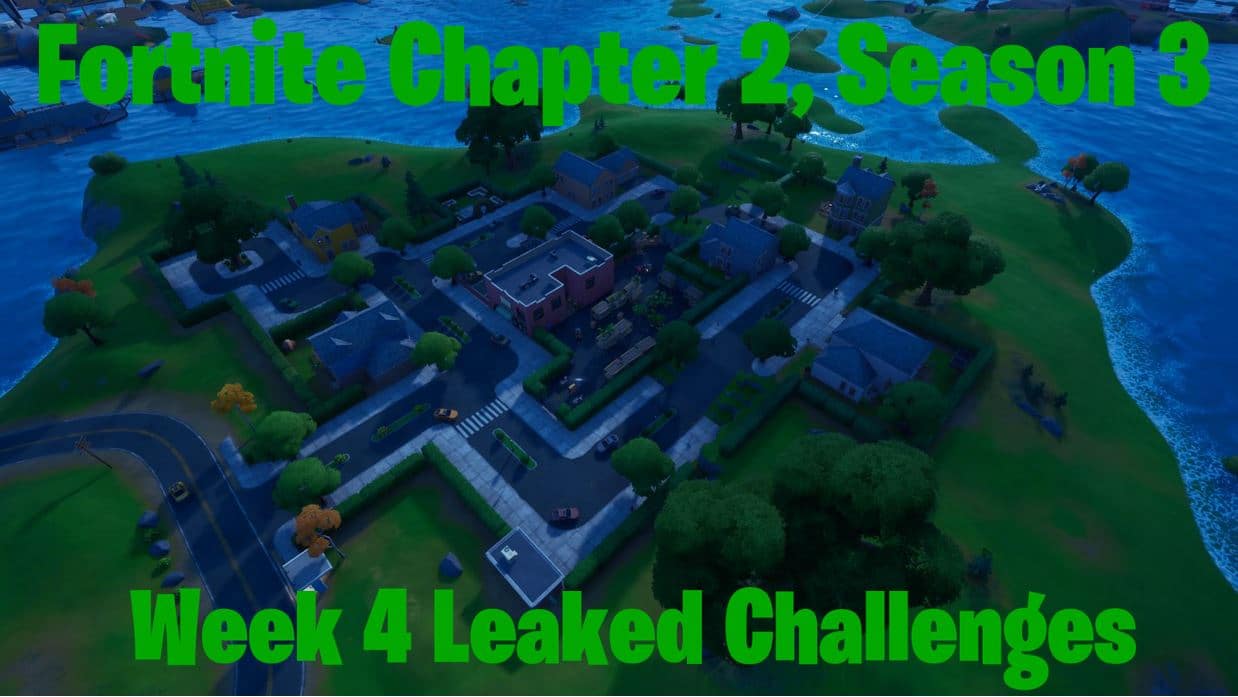 Fortnite Chapter 2, Season 3 - Week 4 Leaked Challenges