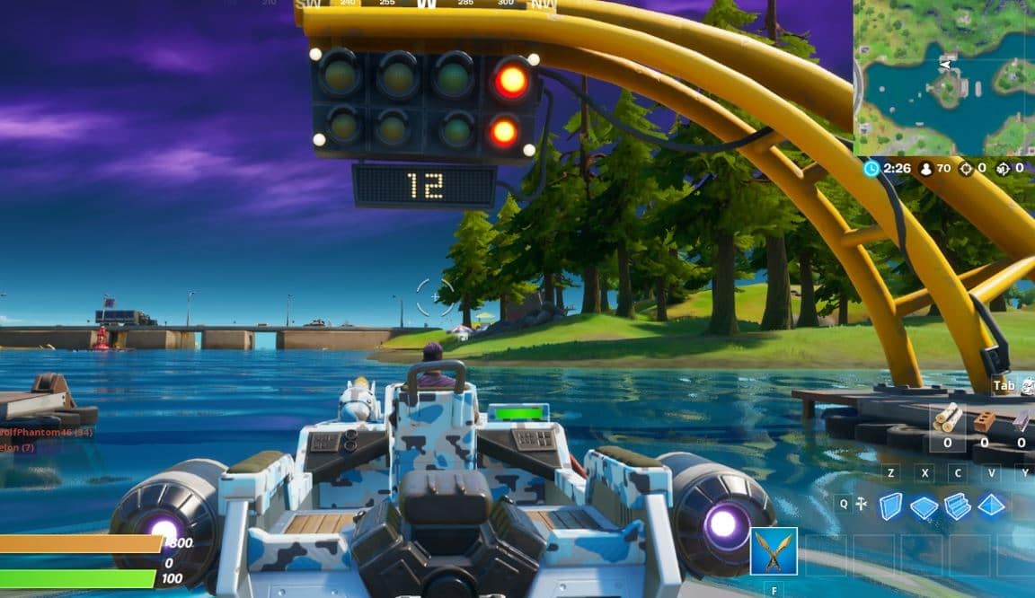 Fortnite Complete a Lap at Motorboat Mayhem
