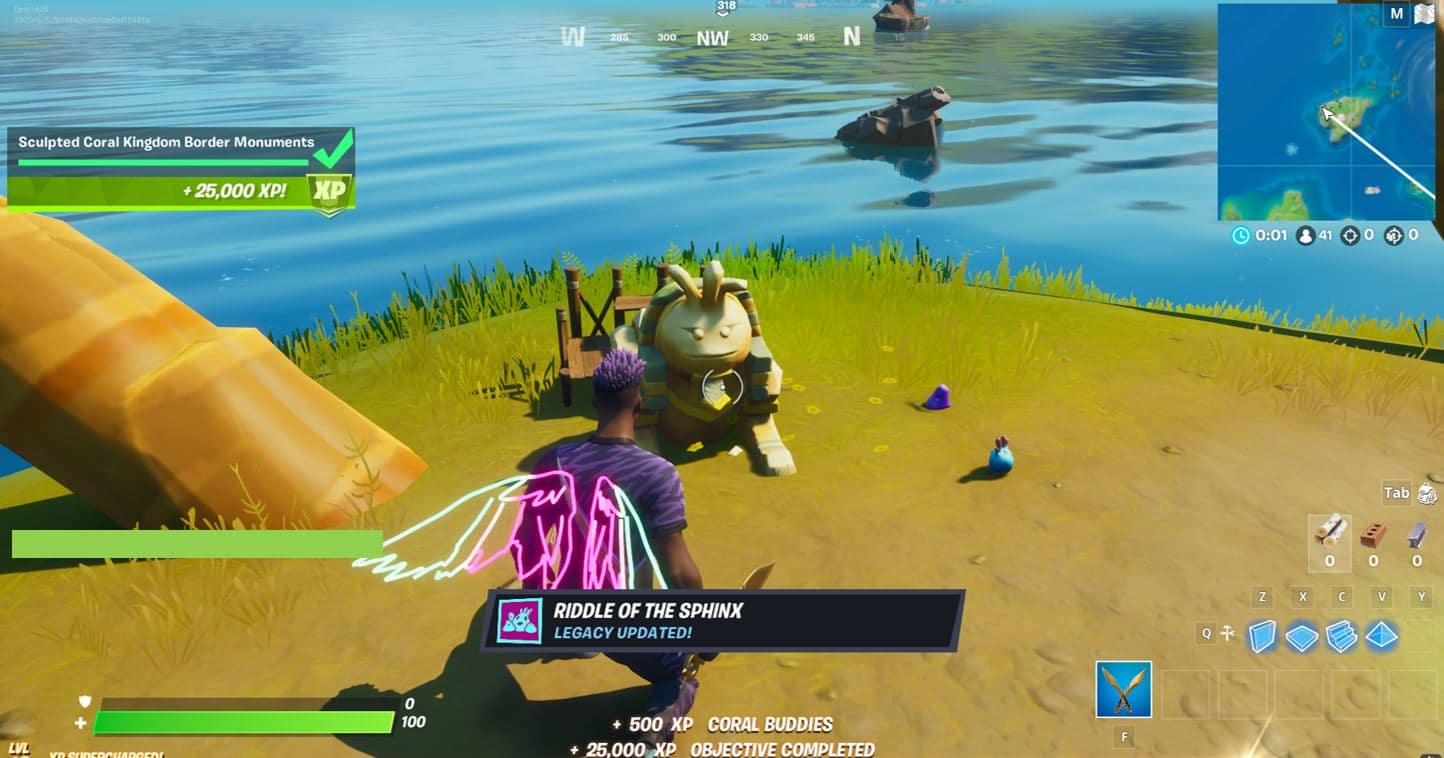 Fortnite Sculpted Coral Kingdom Border Monument at Coral Cove