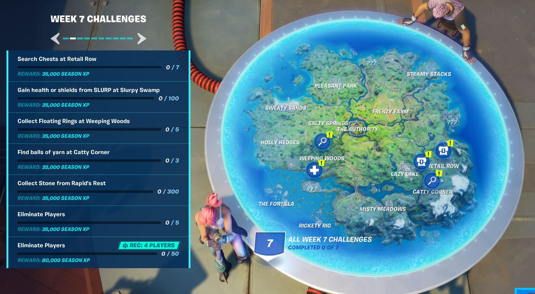 Fortnite Week 7 Challenges