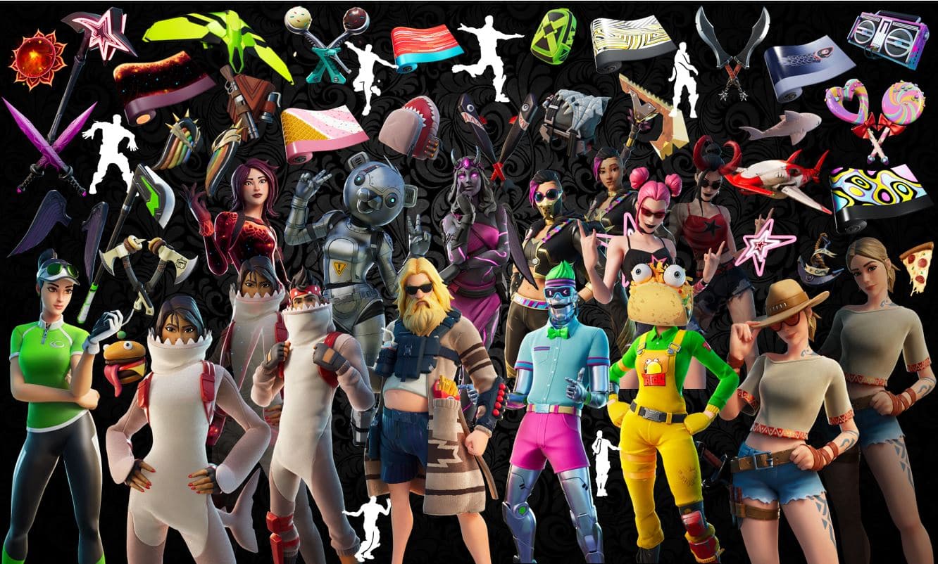 Names and Rarities of All Leaked Fortnite Cosmetics Found in v13.20 Files – Skins, Back Blings, Gliders, Pickaxes, Emotes & Wraps
