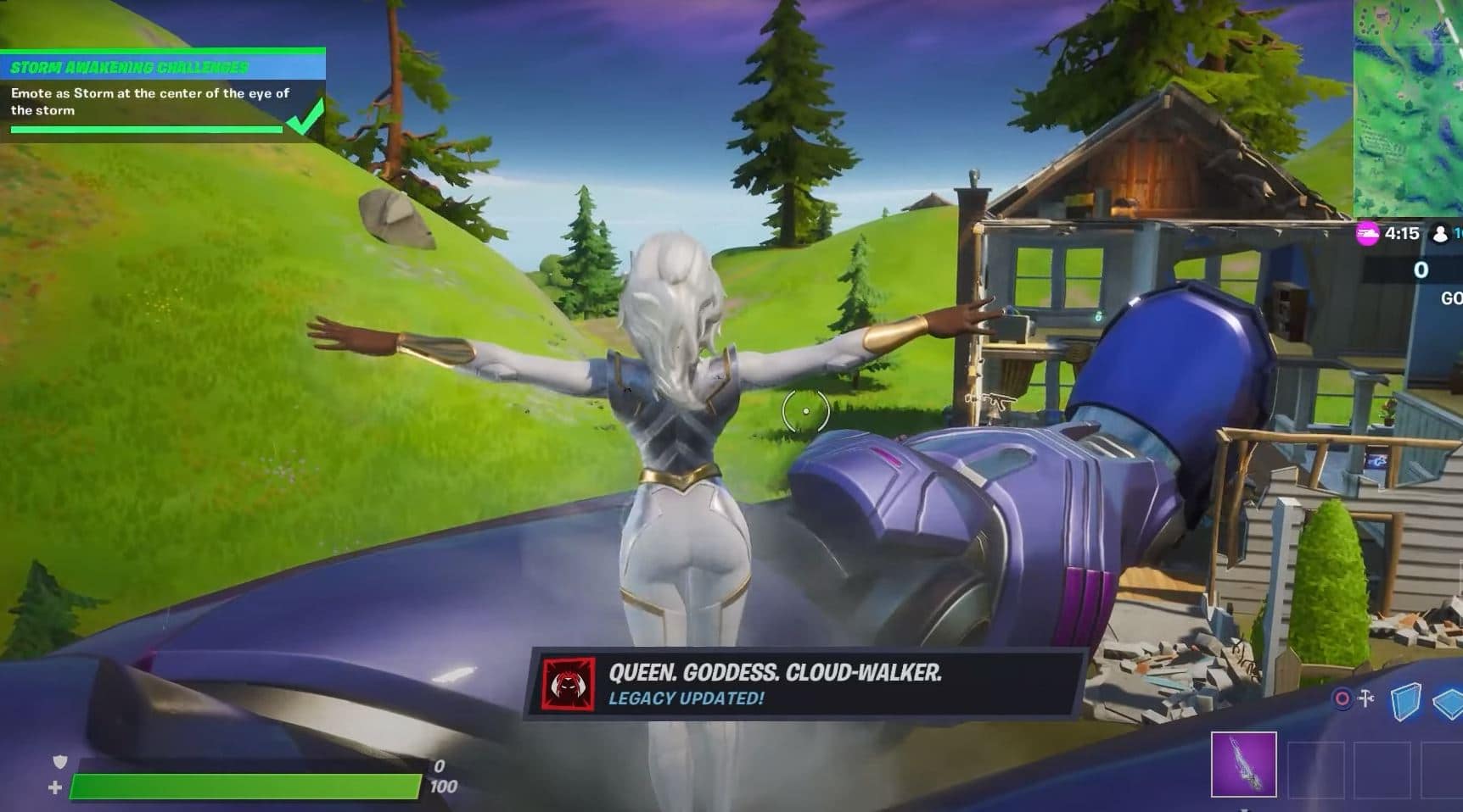 Fortnite Inner Goddess Style - Center of the Eye of the Storm Challenge