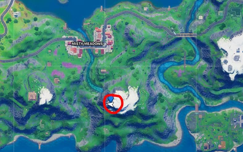 Fortnite Mountain Top Ruins Location
