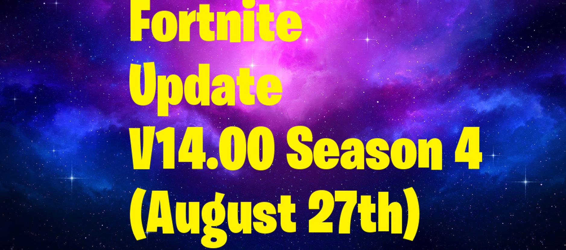New Fortnite Update - 14.00 Patch Notes
