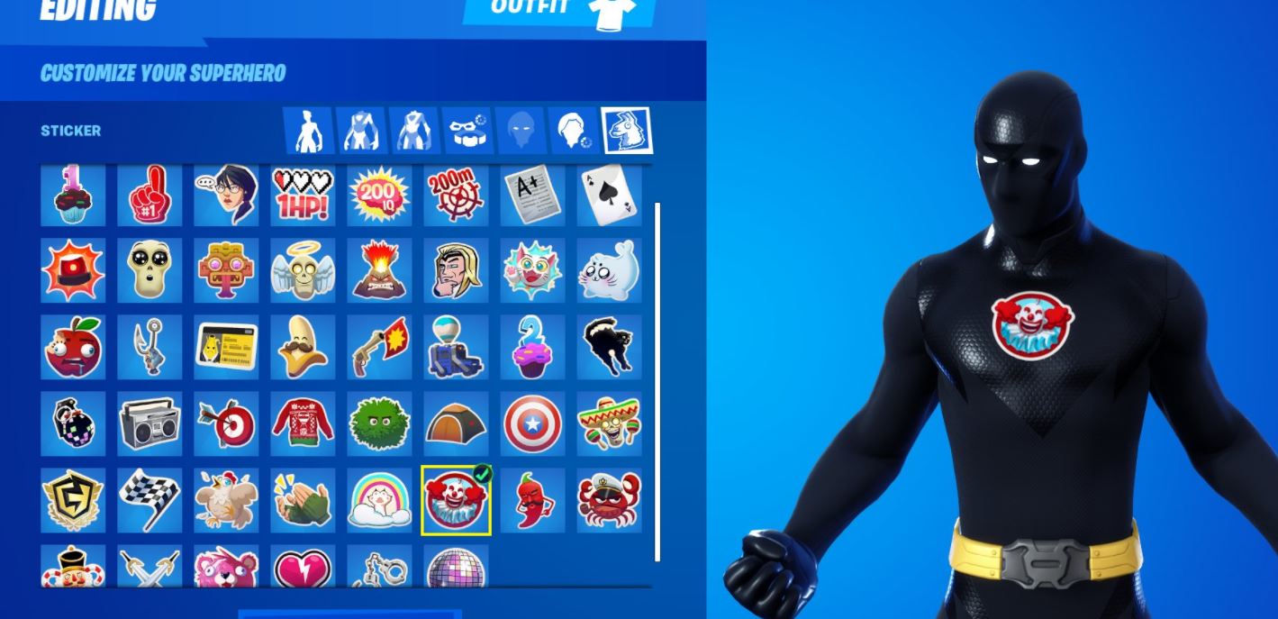 Fortnite Customize your superhero