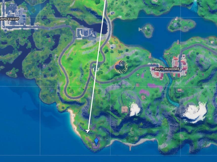 Fortnite Secret Quest - Gnom Talk Map Location
