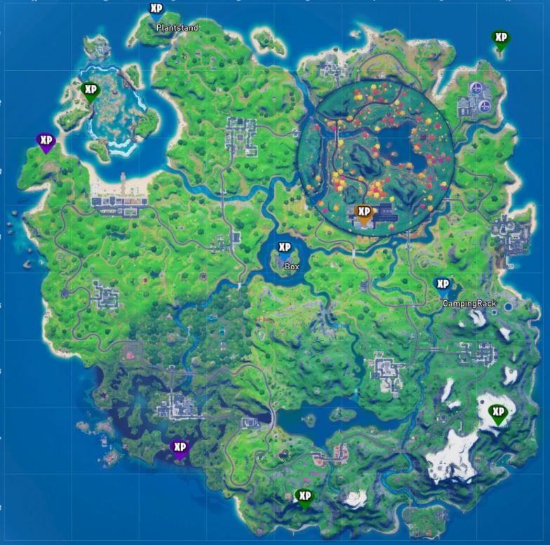 Fortnite Week 4 XP Coin Locations