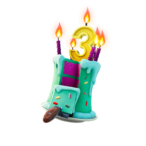 Fortnite Birthday 2020 Reward - Cake Back Bling
