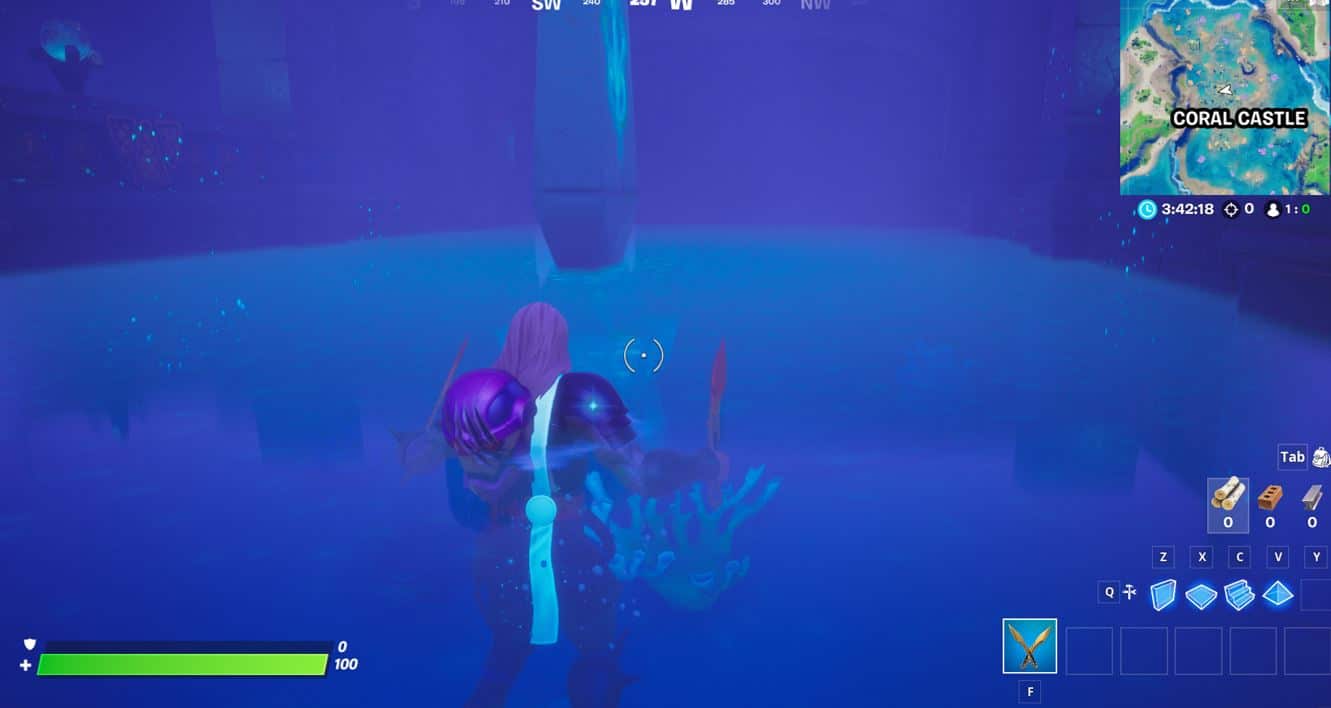 Fortnite Lowest Spot Map Location in-game
