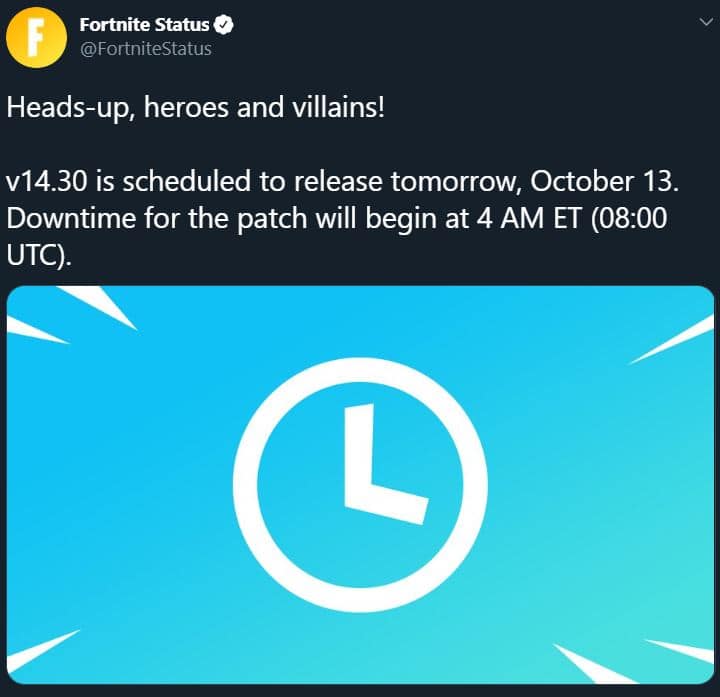 v14.30 Fortnite Update