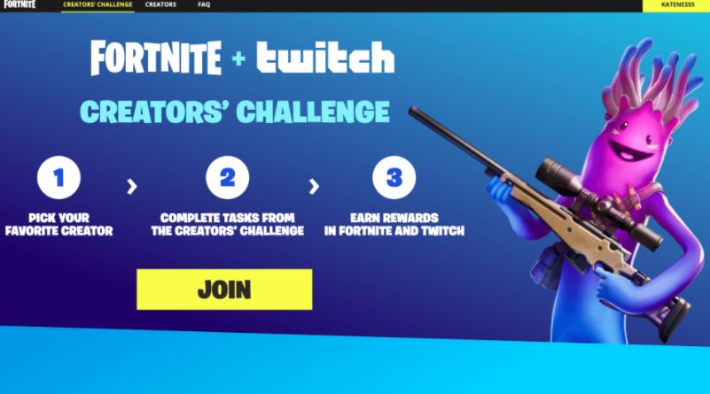 Fortnite Twitch Creators Challenge