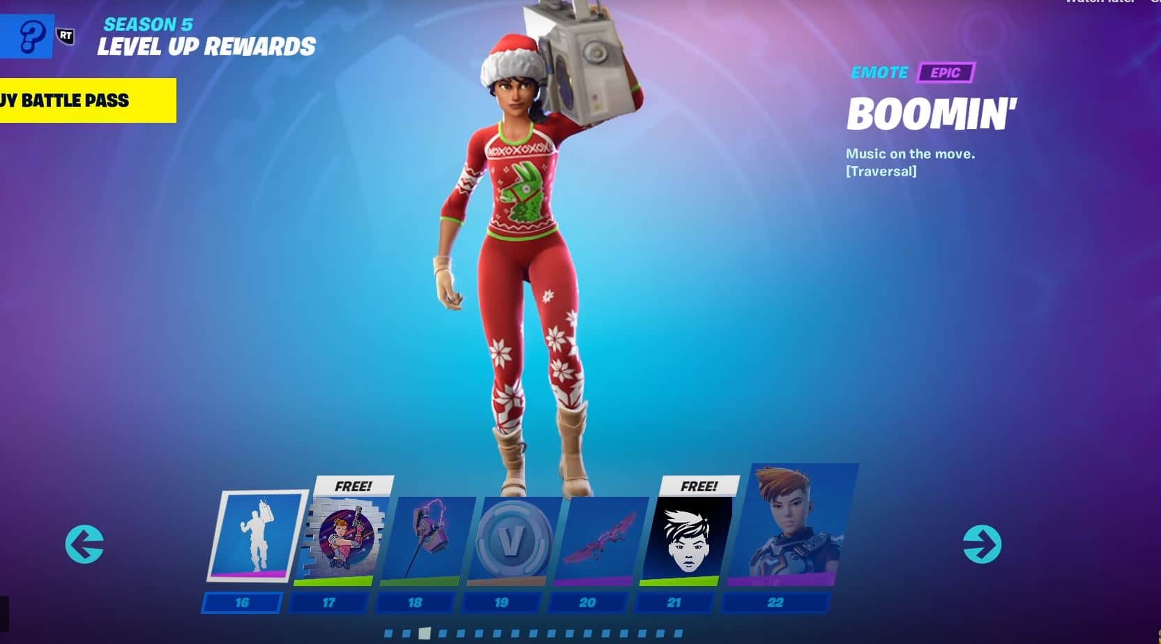 Fortnite Chapter 2, Season 5 Battle Pass - Level 9-15