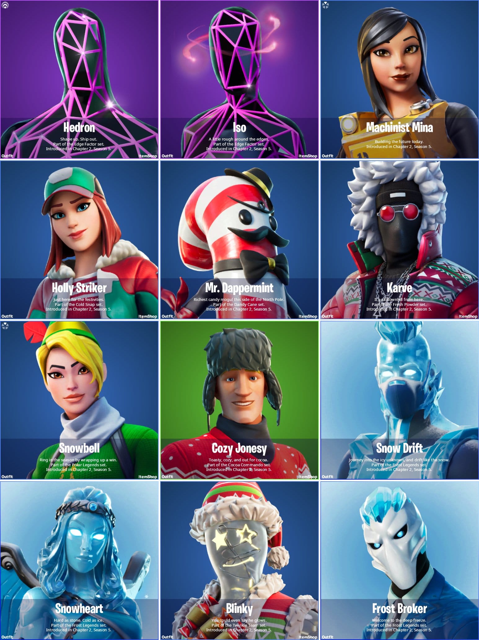 Fortnite v15.10 Leaked Skins