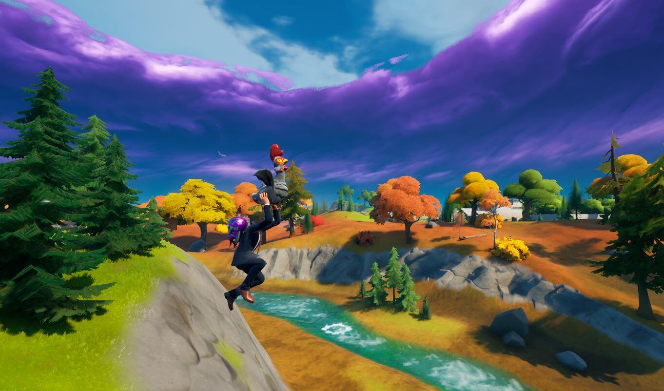 Fortnite Fly 20 Meters with a Chicken