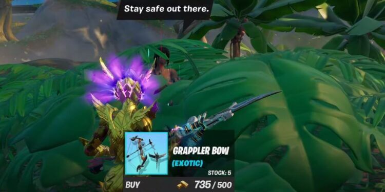 Where is Lara Croft in Fortnite Spawn Location