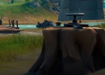 Fortnite Dead Drop Location: Interact with a dead drop in Weeping Woods