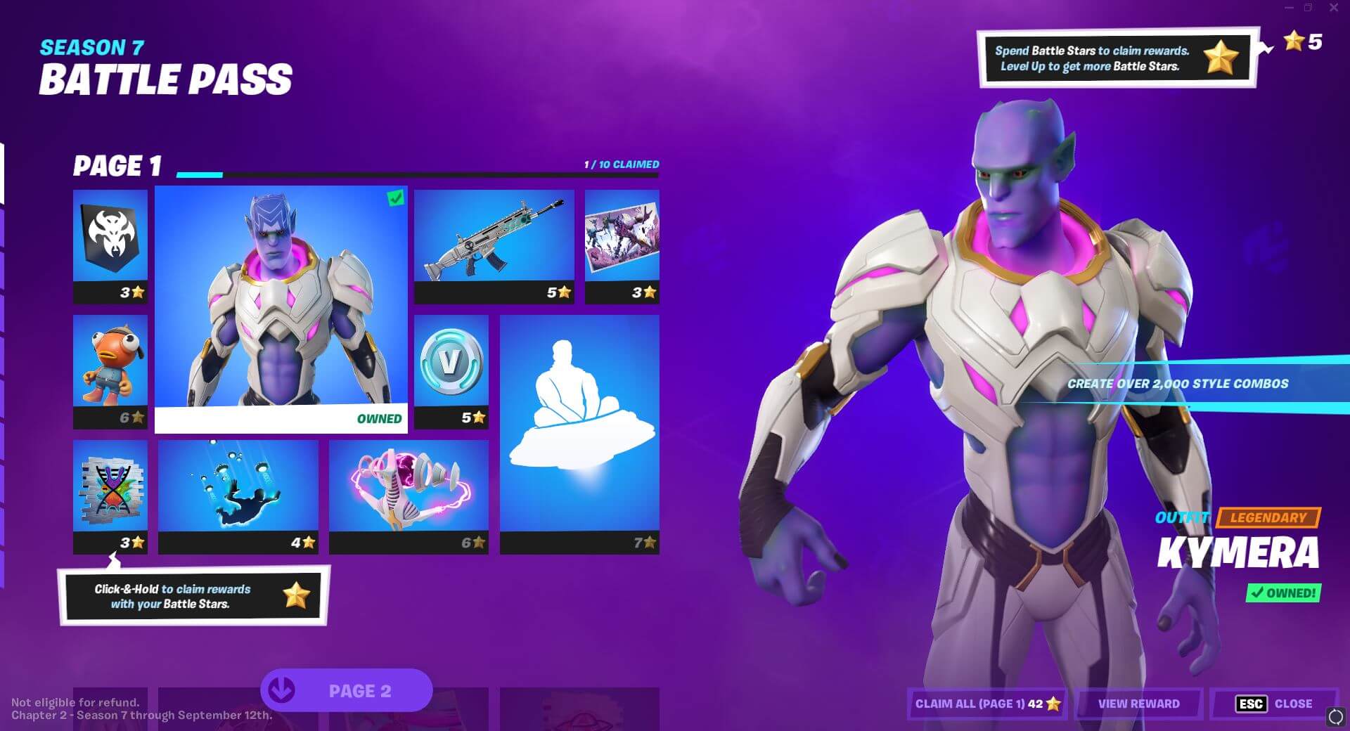 Fortnite Chapter 2 Season 7 Battle Pass Rewards - Page 1