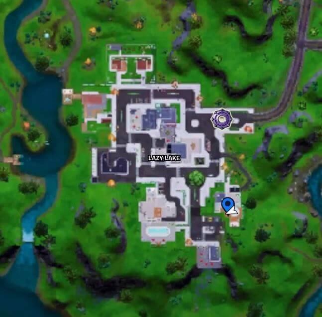 Fortnite Lazy Lake Camera Location