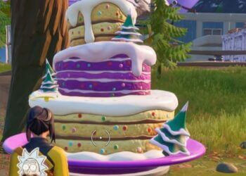 Dance in front of birthday cakes Fortnite